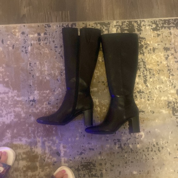 Brand new black boots. Perfect amt of heel. Very comfortable to walk in. - Picture 3 of 4